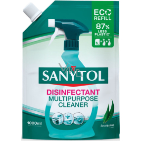 Sanytol Eukalyptus dezinfekčný univerzálny čistiaci prostriedok 1 l náhradná kazeta