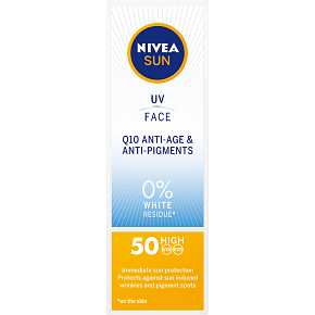 Nivea Sun OF 50 Q10 UV & Face pleťový krém na opaľovanie proti vráskam, 50 ml
