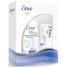 Dove Original prchový gel 250 ml + krémová tableta 100 g, kozmetická sada