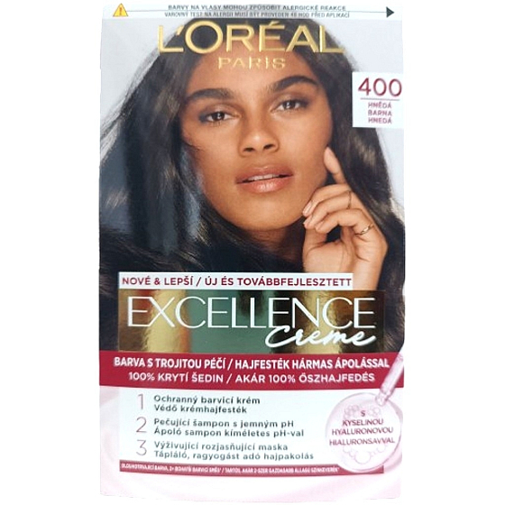 Loreal Paris Excellence Creme farba na vlasy 400 Hnedá