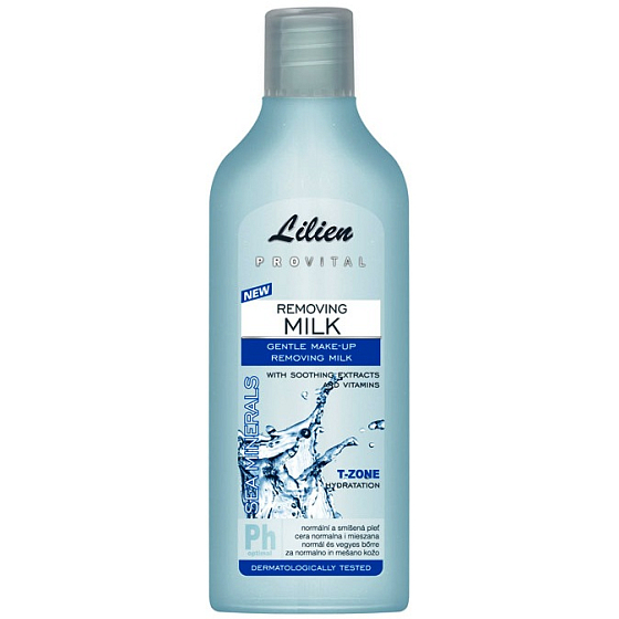 Lilien Provital Sea minerals odličovacie mlieko normálna a zmiešaná pleť 200 ml