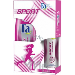 Fa Sport Double Power Športy Fresh sprchový gel 250 ml + dezodorant sprej 150 ml, kozmetická sada