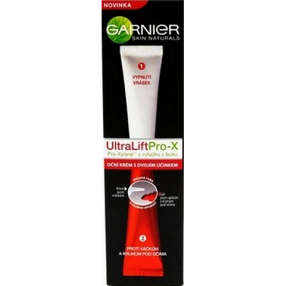 Garnier Ultralift Pro-X očný krém s dvojitým účinkom 2 x 5 ml
