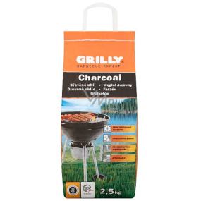 Grill Drevené 100% prírodné grilovacie uhlie 2,5 kg