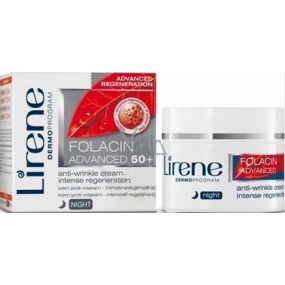 Lirene Folacin Advanced 50+ nočný krém proti vráskam-intenzívnej regenerácie 50 ml