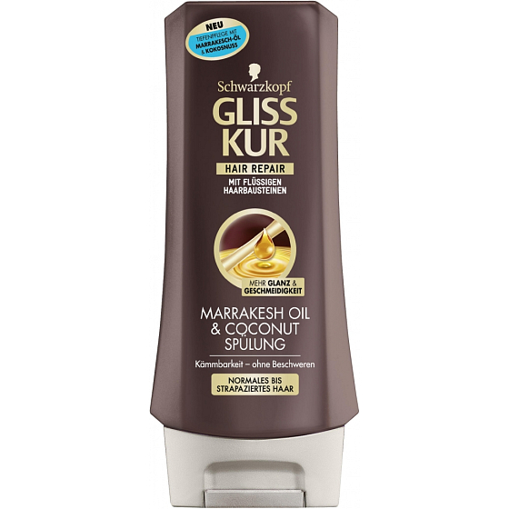 Gliss Kur Marrakesh Oil & Coconut balzam normálne ľahko poškodené vlasy 200 ml