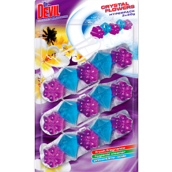 Dr. Devil Sunset Blossom WC Crystal Flowers záves 3 x 30 g