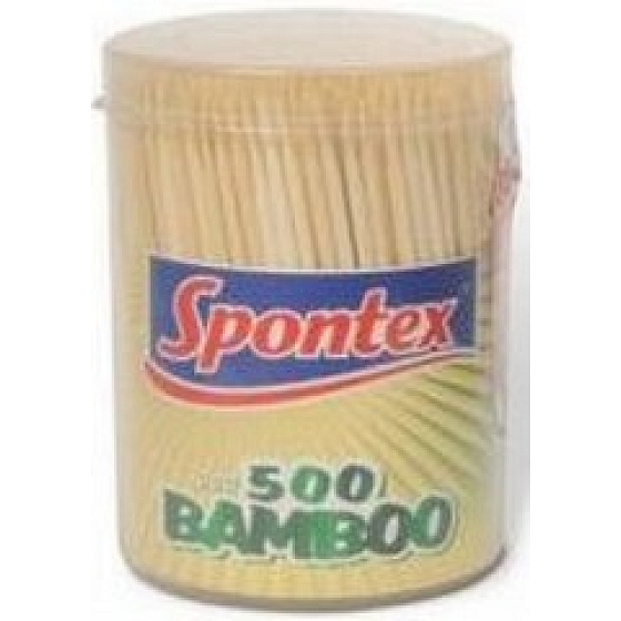 Spontex Špáradlá bambusové 500 kusov dóza