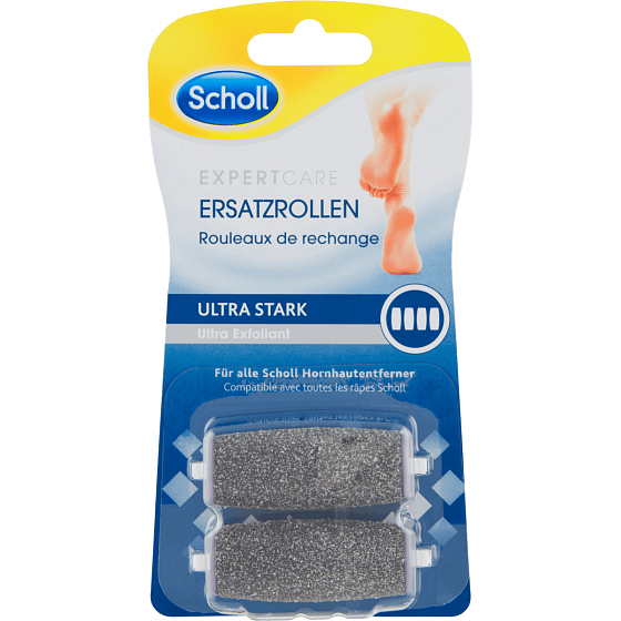 Scholl Expert Care Ultra Exfoliant ultra drsné s diamantovými kryštálikmi náhradné hlavice do elektrického pilníka 2 kusy