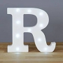 Nekupto Drevené LED písmeno R dekorácie 16 cm