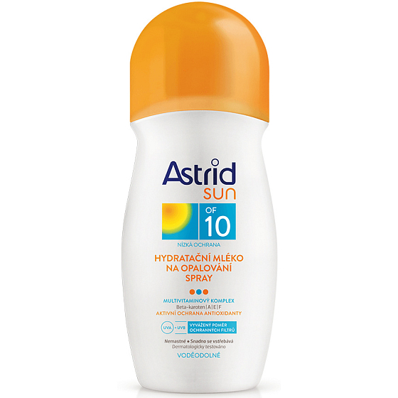 Astrid Sun OF10 hydratačné mlieko na opaľovanie 200 ml sprej