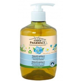 Green Pharmacy Harmanček a Ľan tekuté uhladzujúce mydlo 460 ml