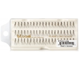 Bloom Natural Nalepovacie trsy na riasy z prírodných vlasov dlhé s uzlíkom čierne Flare Long 60 kusov