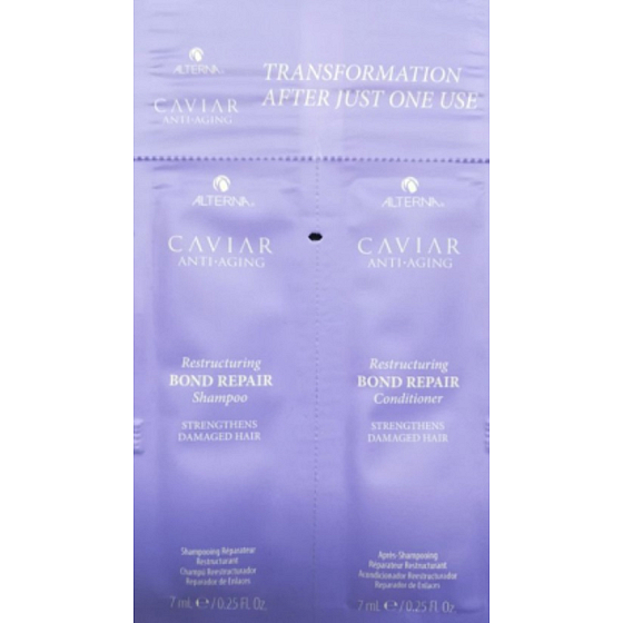Alterna Caviar Anti- Aging Restructuring Bond Repair šampón a kondicionér pre poškodené vlasy 14 ml