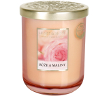 Heart & Home Ruže a maliny Sójová vonná sviečka veľká horí až 70 hodín 340 g