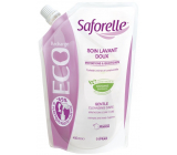 Saforelle Gél na intímnu hygienu jemná čistiace starostlivosti, utišuje a upokojuje podráždenia, bez mydla 400 ml Eco Pack