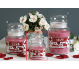Lima Aroma Dreams Rose aromatická sviečka v pohári s viečkom 120 g