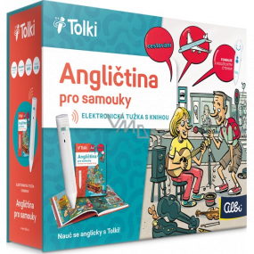 Elektronická ceruzka Albi Tolki 2.0 + interaktívna hovoriaca kniha Angličtina pre samoukov - cestovanie