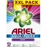 Ariel Aquapuder Color univerzální prací prášek na barevné prádlo 60 dávek 3,9 kg