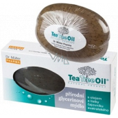 Dr. Muller Tea Tree Oil prírodné glycerínové toaletné mydlo s lístkami austrálskeho čajovníka 90 g