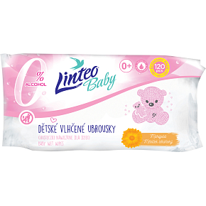 Linteo Baby nechtík lekársky vlhčené ubrousky, 120 ks