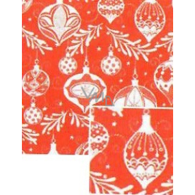 Nekupto Vianočný darčekový baliaci papier 70 x 200 cm Červená biela fľaša
