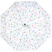 Albi Originálny skladací dáždnik Lúčne kvety 25 cm x 6 cm x 5 cm