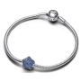 Prívesok Striebro 925 Star peacock blue, korálik na náramok vesmír