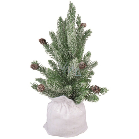 Stromček v vrecúšku so snehovým efektom 40 cm
