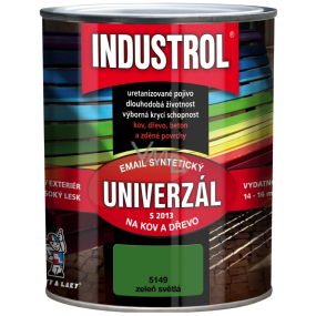 Industrol S2013 Univerzál lesk vrchní barva na kov a dřevo 5149 Zeleň světlá 0,75 l