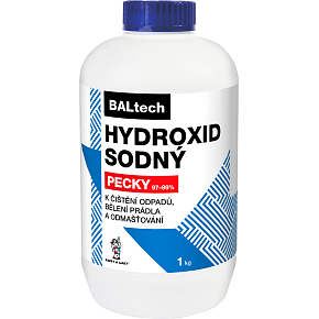 BALTECH hydroxid sodný na čistenie odpadov, pecky, 1 kg