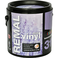 REMAL Vinyl Color mat umývateľná farba na stenu, 310 levanduľovo fialová, 3,2 kg