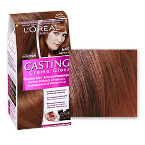 Loreal Paris Casting Creme Gloss Farba na vlasy 645 jantár