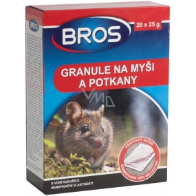 Bros Granule na myši a potkany 20 x 25 g