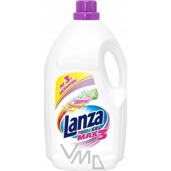 Lanza MAX3 Color gél tekutý prací prostriedok na farebnú bielizeň 2,25 l
