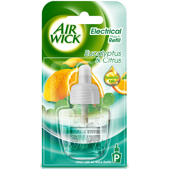 Air Wick Eucalyptus & Citrus elektrický osviežovač náhradná náplň 19 ml