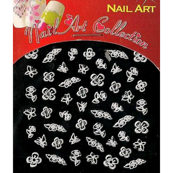 Absolute Cosmetics Nail nálepky na nechty s kamienkami NT22W 1 aršík