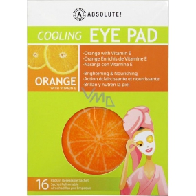 Absolute New York Cooling Eye Pad Orange with Vitamin E chladivé tampóny na oči 16 kusov