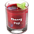 Bomb Cosmetics Višňa - Cherry Pop Glass Candle Vonná prírodné, ručne vyrobená sviečka v skle horí až 35 hodín