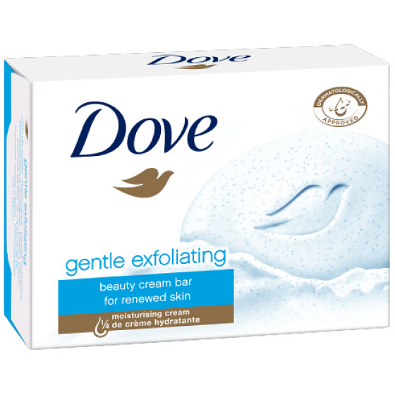Dove Soft Peeling Gentle Exfoliating peelingové toaletné mydlo 100 g