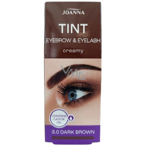 Joanna Tint Krémová farba na obočie a riasy 3.0 hnedá 15 ml