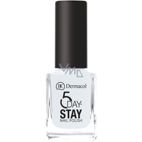 Dermacol 5 Day Stay Dlhotrvajúci lak na nechty 01 Snow White 11 ml