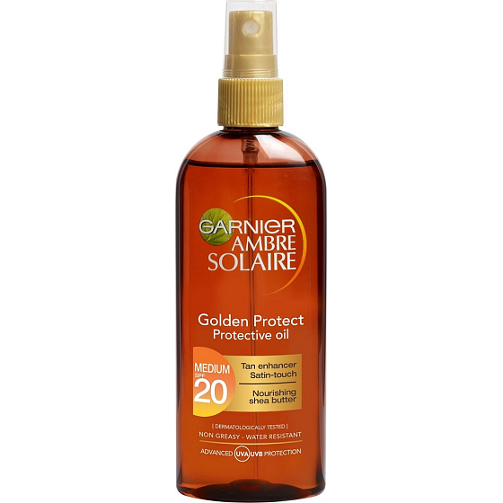 Garnier Ambre Solaire Golden Protect OF20 olej na opaľovanie 150 ml