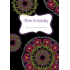 Ditipo Relax do kabelky Mandala s ružovými kvetmi zápisník 15 x 10,5 cm