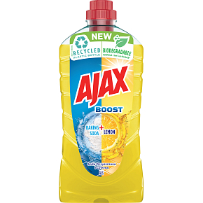 Ajax na podlahy a povrchy Boost Baking Soda Citrón univerzálny čistiaci prostriedok, 1 l