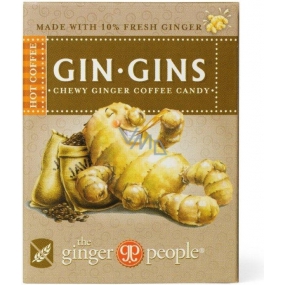 Gin Ginsu Hot Coffee zázvorové žuvacie cukríky s kávou 42 g