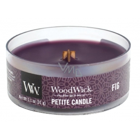 Woodwick Fig - Fík vonná sviečka s dreveným knôtom petite 31 g