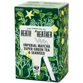 Heat & Heather Bio Matcha, morské riasy a spirulina zelený čaj 20 vrecúšok x 2 g