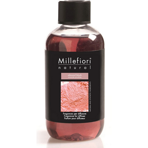 Millefiori Milano Natural Almond Blush - Mandľový prášok Náplň difuzéra pre vonná steblá 250 ml