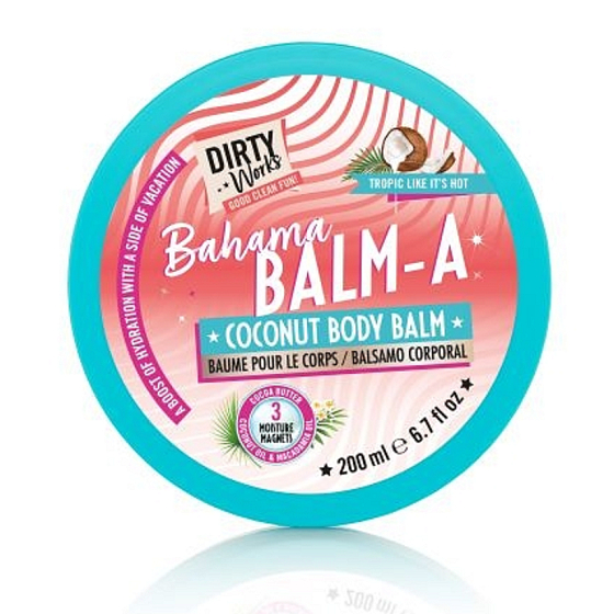 Dirty Works Bahama vyživujúci krém na telo s vôňou kokosu 200 ml